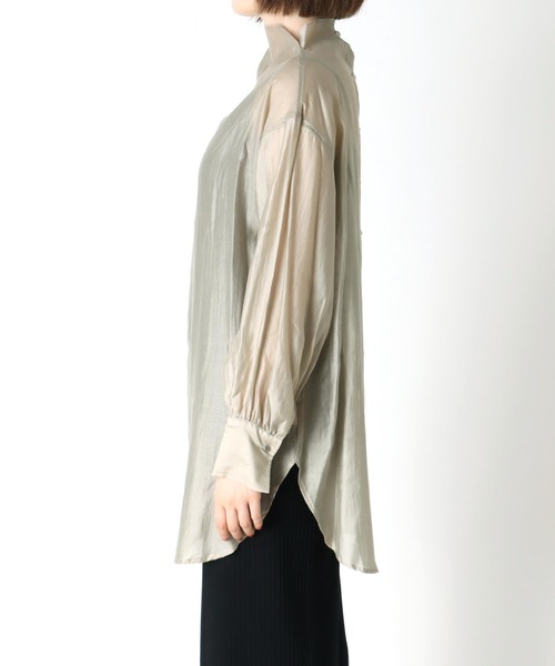 「TITE IN THE STORE」 「Cloche」長袖ブラウス 38 パープル レディース_画像6