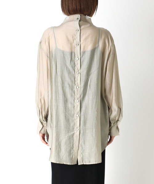 「TITE IN THE STORE」 「Cloche」長袖ブラウス 38 パープル レディース_画像7