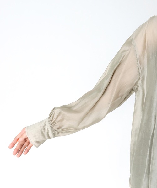 「TITE IN THE STORE」 「Cloche」長袖ブラウス 38 パープル レディース_画像9