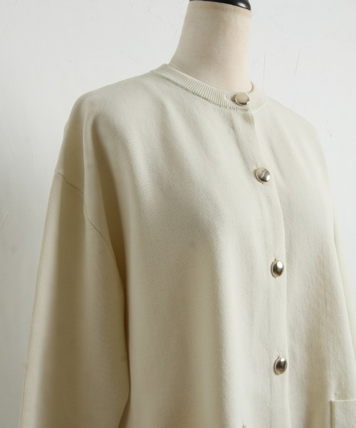 「&. NOSTALGIA」 ニットカーディガン FREE ブラック レディース_画像8