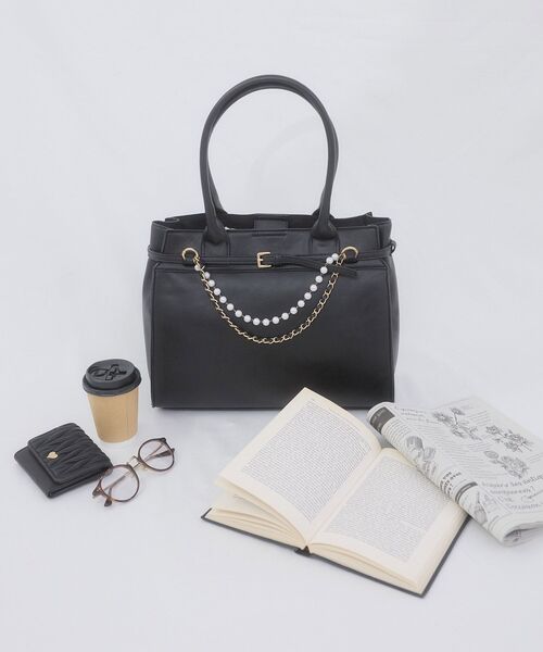 MAJESTIC LEGON(マジェスティックレゴン) トートバッグ パール MAJESTIC LEGON(マジェスティックレゴン) トートバッグ パール