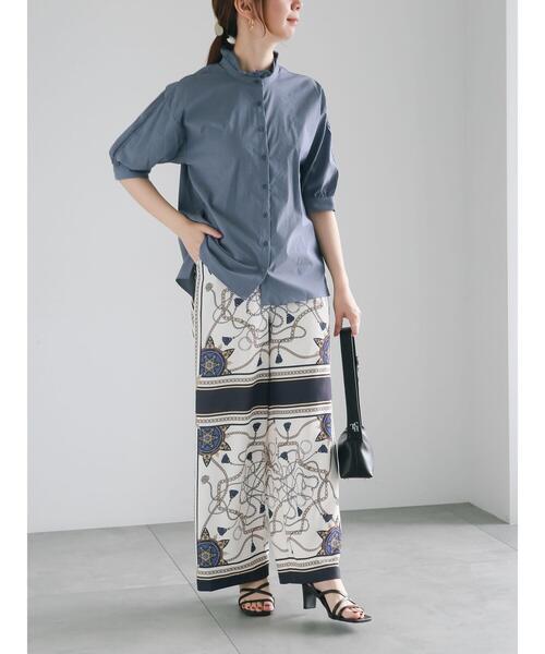 「Te chichi」 半袖ブラウス F サックスブルー レディース_画像7