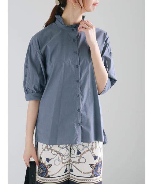 「Te chichi」 半袖ブラウス F サックスブルー レディース_画像8
