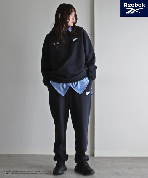 リーボックセットアップ　値下げ不可 リーボック セットアップ Reebok ナイロンセットアップ ブラック