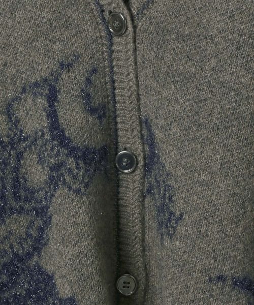 「JEANASIS」 ニットカーディガン FREE グレー系その他 レディース_画像9