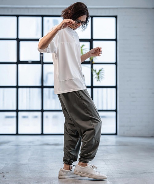 CAMBIO（カンビオ） ワイドパンツ パンツ mp14533-Stretch Nylon Pants
