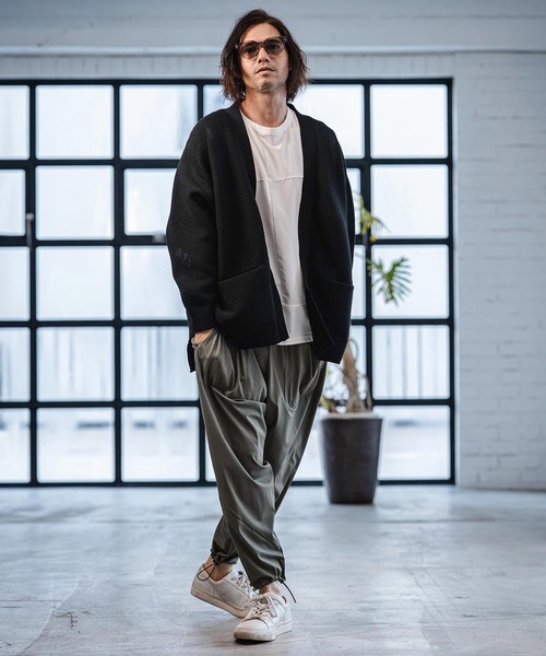 CAMBIO（カンビオ） ワイドパンツ パンツ mp14533-Stretch Nylon Pants