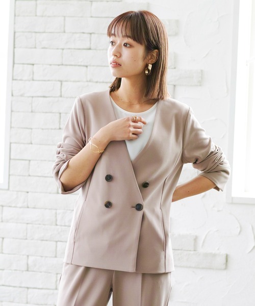 「Emilyan」 パンツスーツ X-SMALL ネイビー レディース_画像9