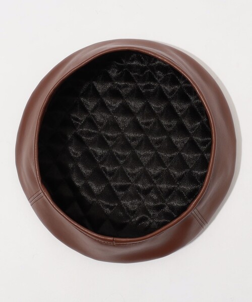 「FERRUCCIO VECCHI」 ベレー帽 FREE ブラック レディース_画像7