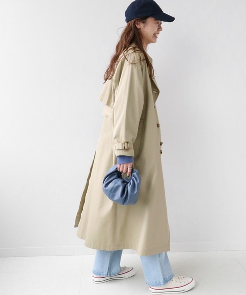 「JOURNAL STANDARD relume」 トレンチコート 38 ベージュ レディース_画像3