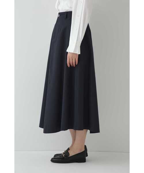 「human woman」 フレアスカート MEDIUM ネイビー レディース_画像5