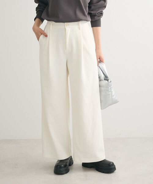 「Green Parks」 コーデュロイパンツ FREE チャコールグレー レディース_画像2