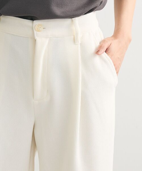 「Green Parks」 コーデュロイパンツ FREE チャコールグレー レディース_画像7