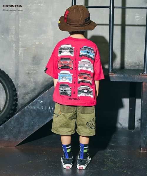 F.O.KIDS（エフオーキッズ） tシャツ HONDAコラボ4柄Tシャツ 天竺編み