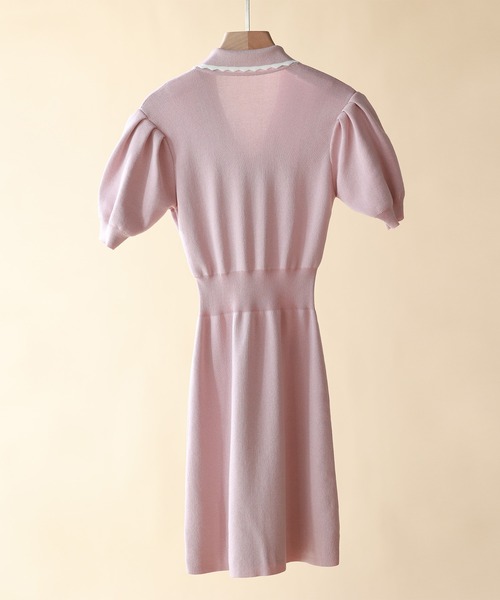 「SAISON DE PAPILLON」 ニットワンピース L ピンク レディース_画像3