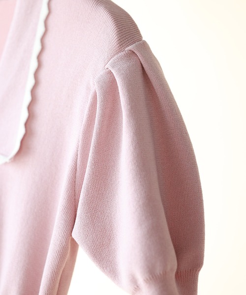 「SAISON DE PAPILLON」 ニットワンピース L ピンク レディース_画像6