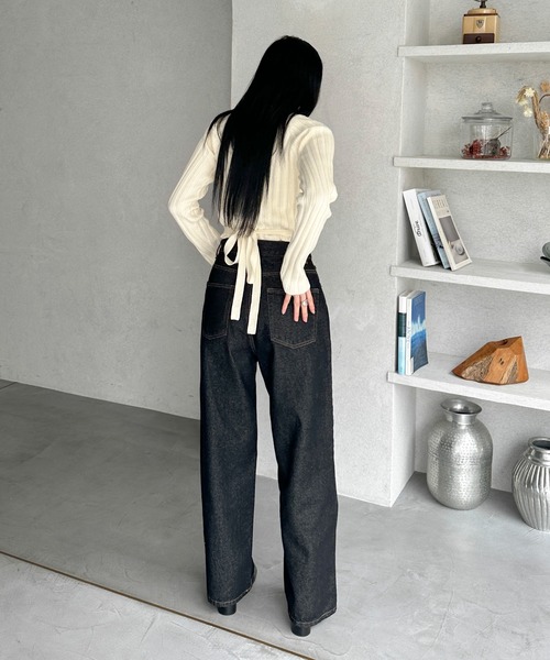 「feepur」 長袖ニット MEDIUM ブラック レディース_画像7