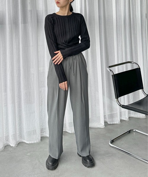 「feepur」 長袖ニット MEDIUM ブラック レディース_画像8
