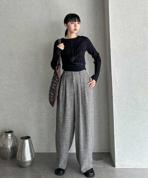 「feepur」 長袖ニット MEDIUM ブラック レディース_画像9