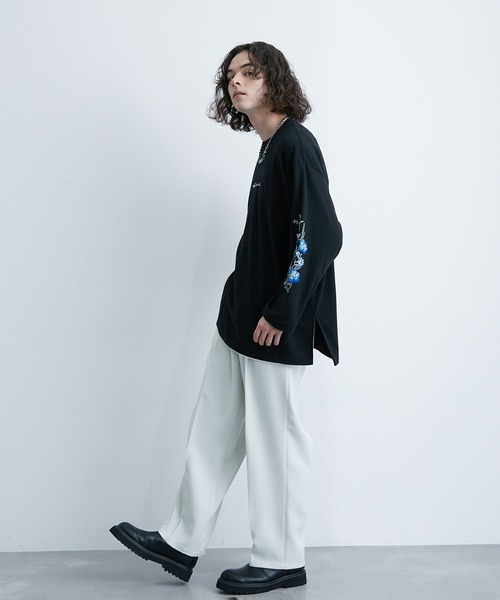 「JUNRED」 長袖Tシャツ S ブラック メンズ_画像4