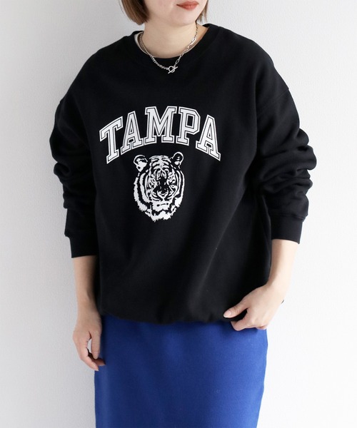 「SCREEN STARS」 スウェットカットソー「cepoコラボ」 L グレー レディース_画像3