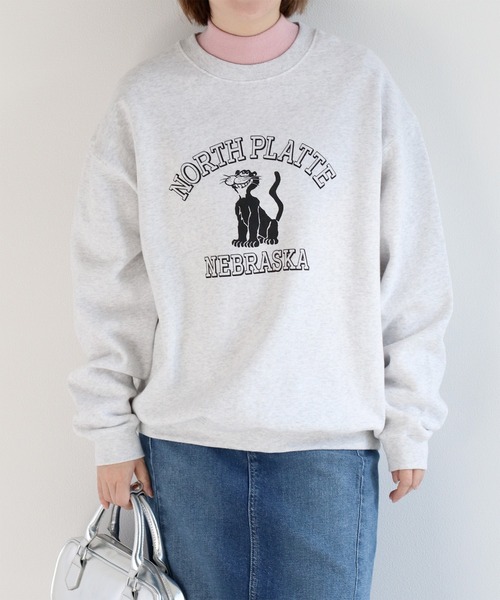 「SCREEN STARS」 スウェットカットソー「cepoコラボ」 L グレー レディース_画像4