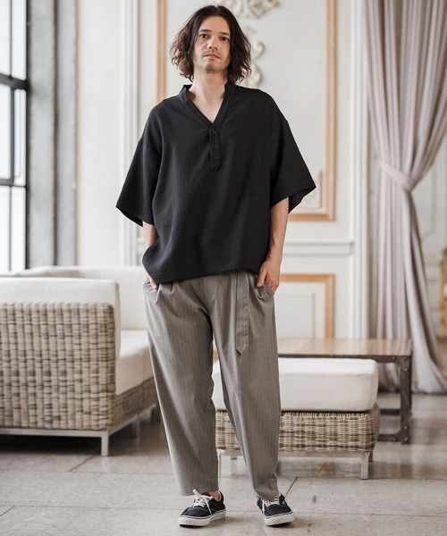 CAMBIO（カンビオ） スラックス mp14687-Classic Pinstripe Two Tuck