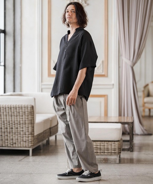 CAMBIO（カンビオ） スラックス mp14687-Classic Pinstripe Two Tuck