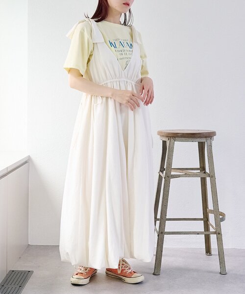 「w closet」 サロペットスカート 0 ブルー レディース_画像5