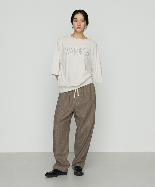 「COMME CA」 パンツ 11号 ブラウン レディース_画像3
