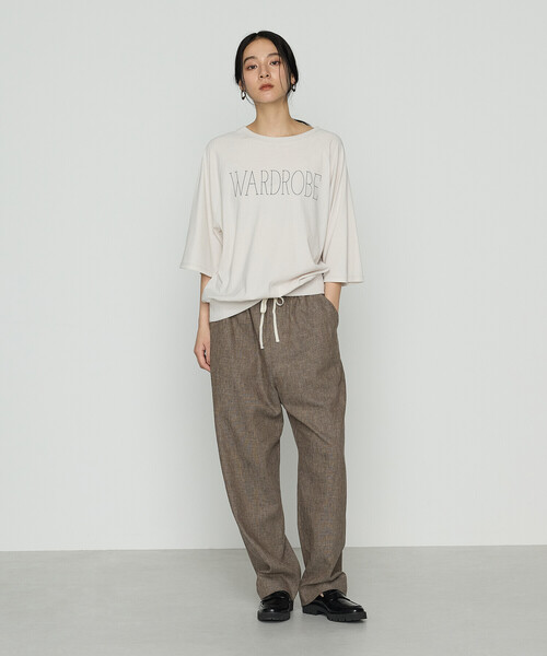 「COMME CA」 パンツ 11号 ブラウン レディース_画像4