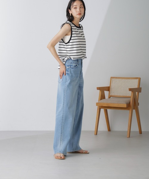 「Healthy denim」 デニムパンツ 24 ライトブルー レディース_画像9