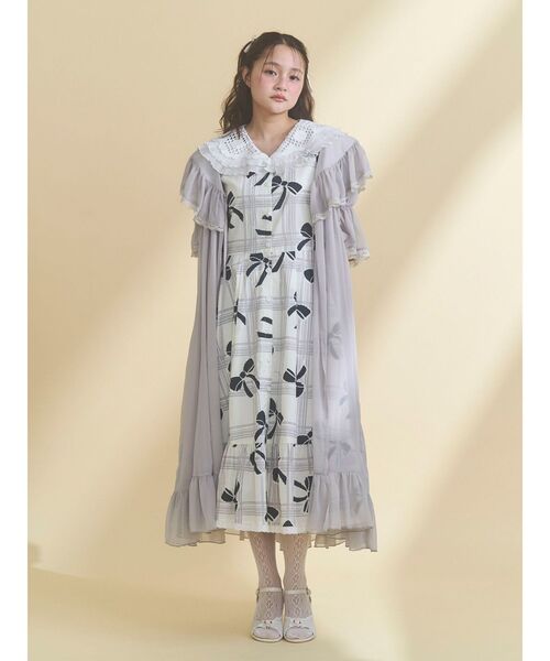 merryjenny ribbonレースワンピース merry jenny（メリージェニー）の「ribbonレースワンピース