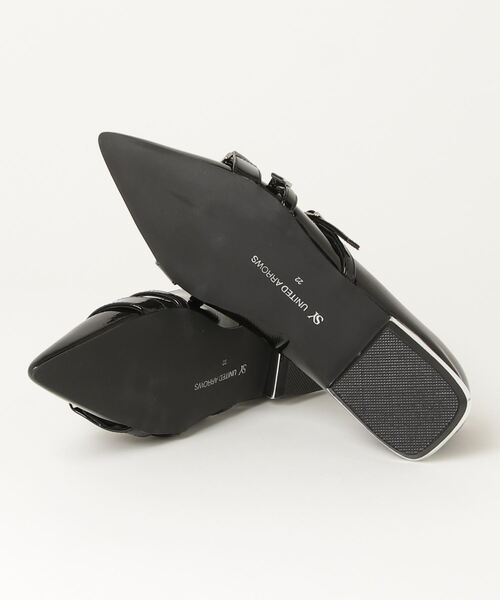 「SY UNITED ARROWS」 フラットパンプス 24.5cm グレー レディース_画像3