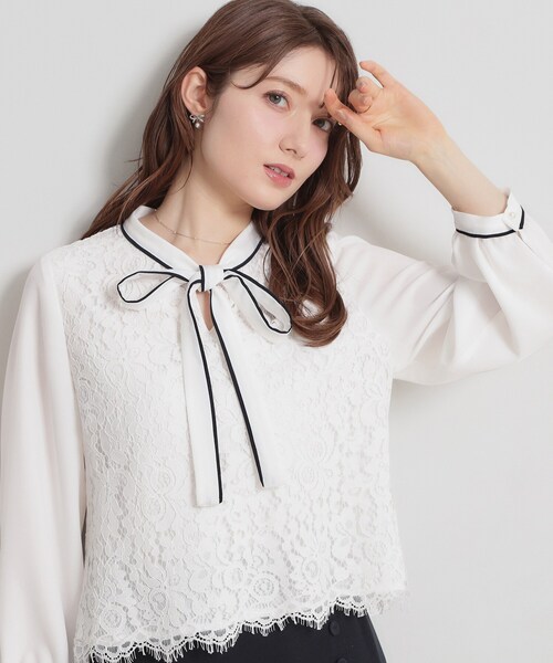 Couture Brooch（クチュール ブローチ） ブラウス シャツ 「洗える