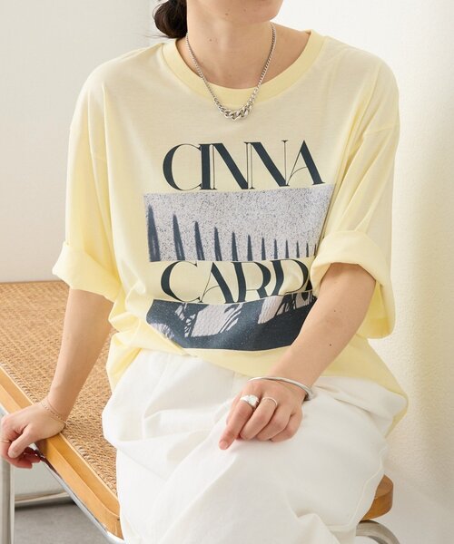tシャツ 「A・MONN」「オーバーサイズ/オリジナルロゴ」spice Tee レディースの画像