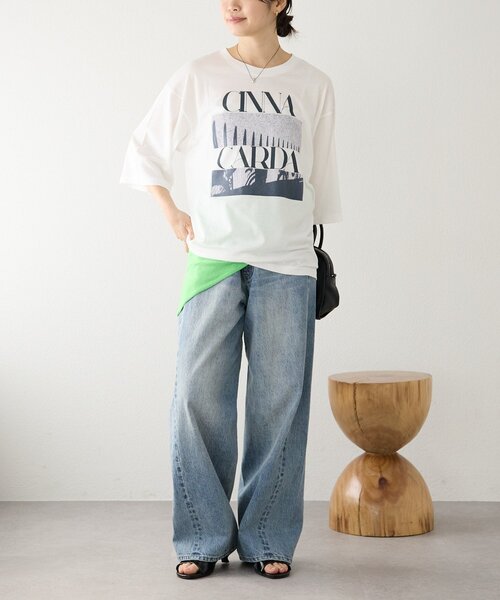 tシャツ 「A・MONN」「オーバーサイズ/オリジナルロゴ」spice Tee レディースの画像
