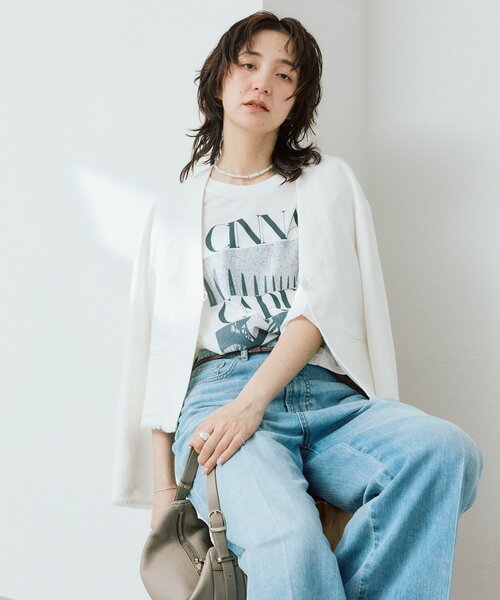 tシャツ 「A・MONN」「オーバーサイズ/オリジナルロゴ」spice Tee レディースの画像