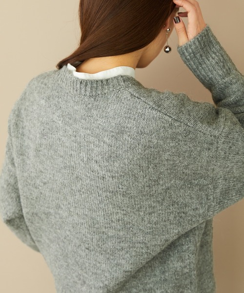 「ORiental TRaffic」 長袖ニット フリ- ブルー レディース_画像4