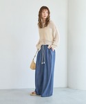 ワイドパンツ ジーンズ デニム デニムパンツ ...の詳細画像2