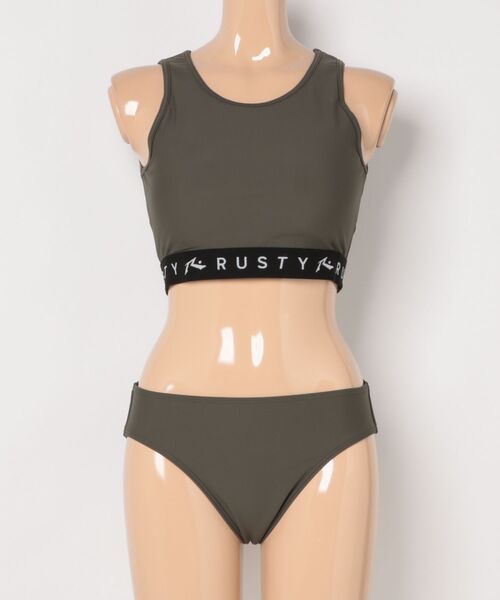 RUSTY（ラスティ） 水着 水着 4点セット 半袖ラッシュT ショートパンツ