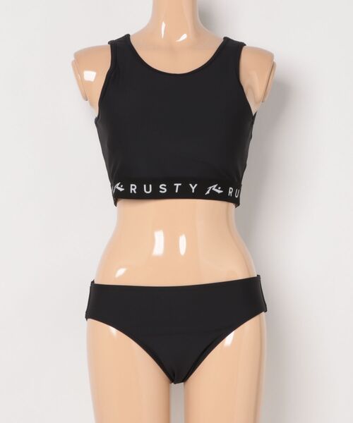 RUSTY（ラスティ） 水着 水着 4点セット 半袖ラッシュT ショートパンツ