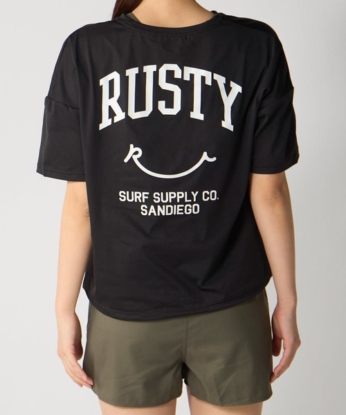 RUSTY（ラスティ） 水着 水着 4点セット 半袖ラッシュT ショートパンツ