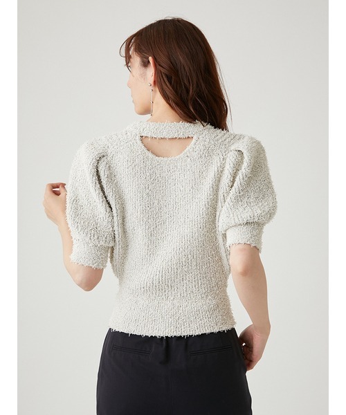 「emmi」 半袖ニット ONE SIZE ブラック レディース_画像7