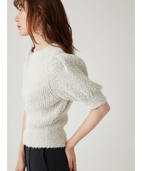 「emmi」 半袖ニット ONE SIZE ブラック レディース_画像8