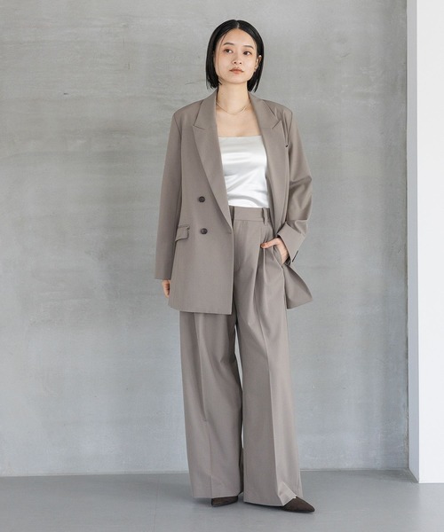 「A part by」 スラックス SMALL チャコールグレー レディース_画像2