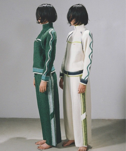 「PAMM」 ニットカーディガン 2 ホワイト レディース_画像4