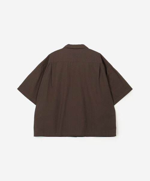 シャツ ORCIVAL | コットンリネン オープンカラー半袖シャツ MEN メンズの画像
