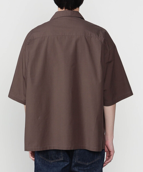 シャツ ORCIVAL | コットンリネン オープンカラー半袖シャツ MEN メンズの画像