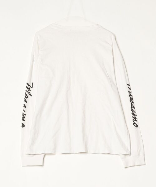 「Mossimo」 ワンポイント長袖Tシャツ X-LARGE ホワイト メンズ_画像2